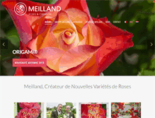 Tablet Screenshot of meilland.com